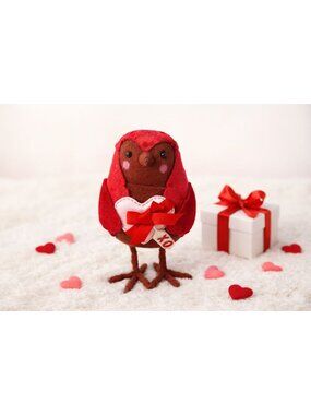Featherly Friends Spritz BOXTER Valentines 2026 Red Bird XO NEW with tags